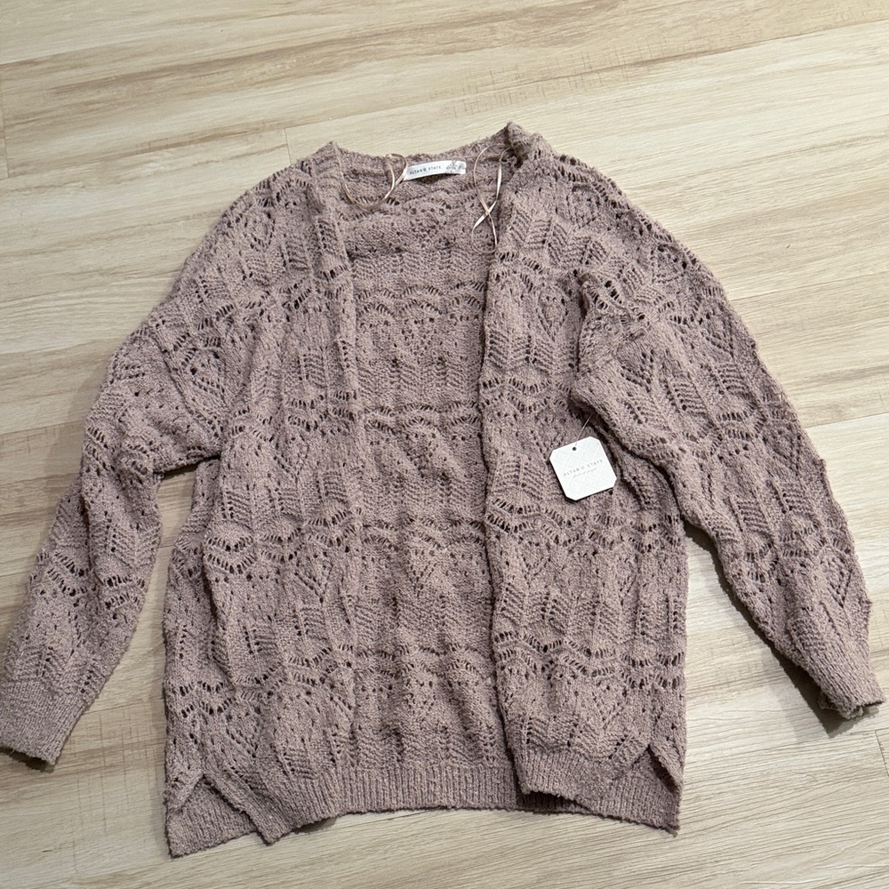 Altar'd State Textured Knit Cardigan
